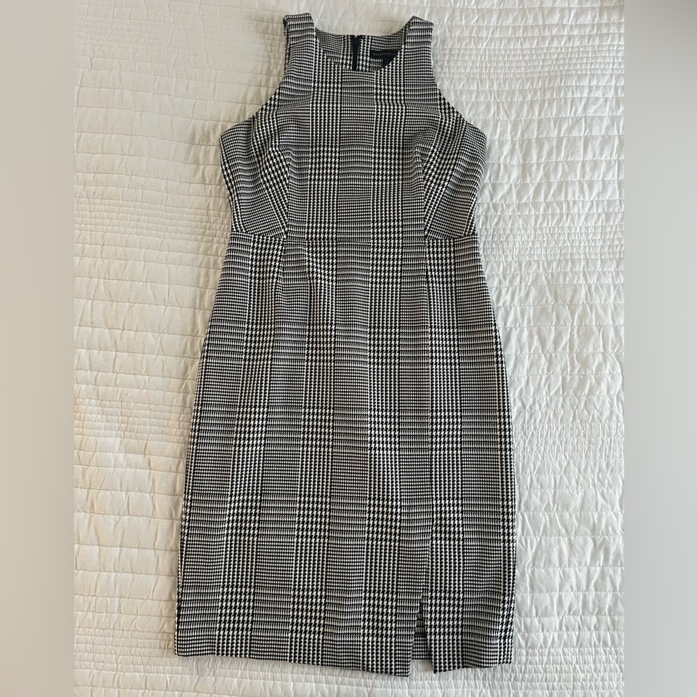 Banana Republic Black & White Houndstooth Shift Dress
